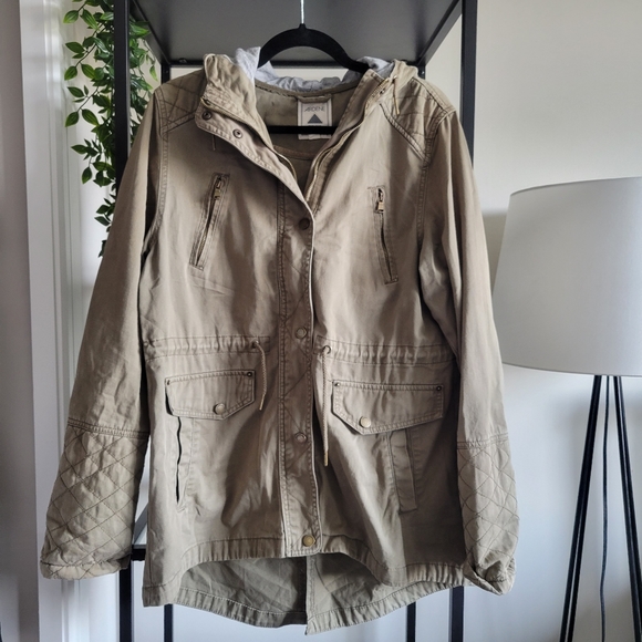 Ardene Jackets & Blazers - Ardene | Canvas Utility Hooded Light Jacket